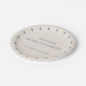 Personalized 7" Fun Passover Seder Appetizer Plate ペーパープレート (アングル)