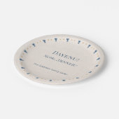 Personalized 7-Inch Passover Seder Appetizer Plate ペーパープレート (アングル)