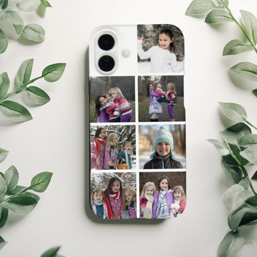 Personalized 7 Photo Collage Case-Mate iPhoneケース