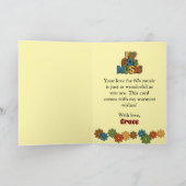 Personalized 80th Birthday Retro I Love 60s Music カード (内部)