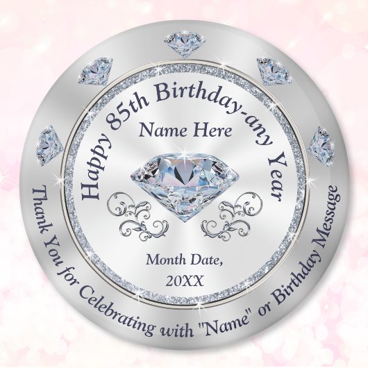 Personalized, 85th Birthday Party Favor Ideas,  マグネット