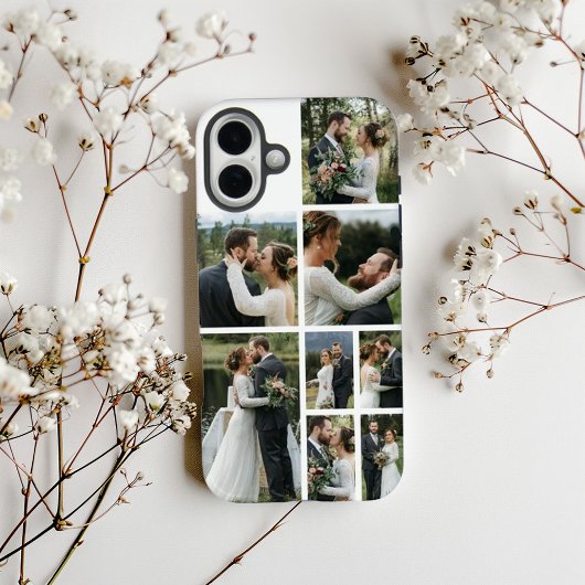 Personalized 8 Photo Collage Case-Mate iPhoneケース