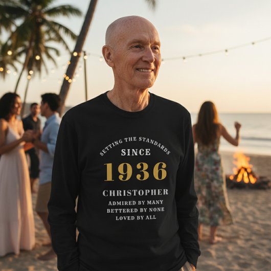 Personalized 90th Birthday 1936 Add Name Tシャツ