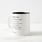 Personalized 911 Dispatcher Definition ツートーンマグカップ (正面左)