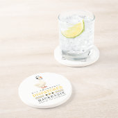 Personalized 911 Dispatcher Goose With Headset コースター (側面)