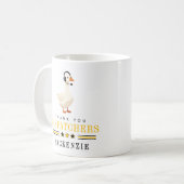 Personalized 911 Dispatcher Goose With Headset  コーヒーマグカップ (正面左)