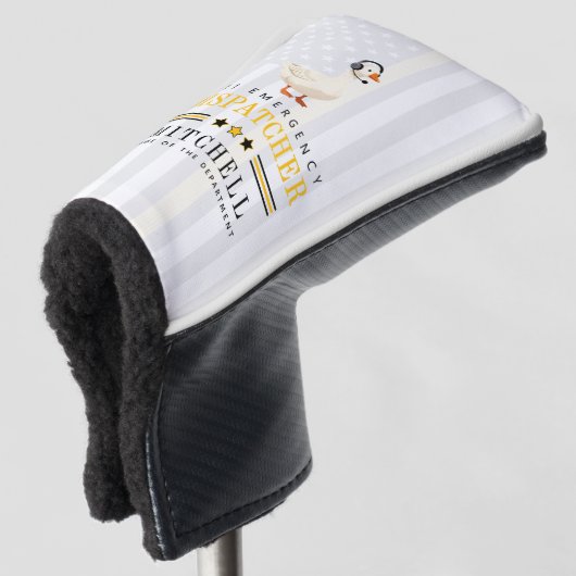 Personalized 911 Dispatcher Goose With Headset ゴルフヘッドカバー (3/4 正面)