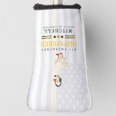 Personalized 911 Dispatcher Goose With Headset ゴルフヘッドカバー (回転90)