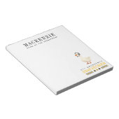 Personalized 911 Dispatcher Goose With Headset ノートパッド (アングル)