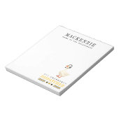 Personalized 911 Dispatcher Goose With Headset ノートパッド (回転)