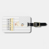 Personalized 911 Dispatcher Goose With Headset ラゲッジタグ (正面横)