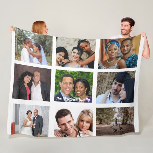 Personalized 9-Image Fleece Blanket フリースブランケット (インサイチュ)