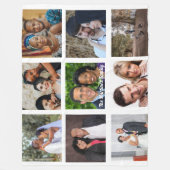Personalized 9-Image Fleece Blanket フリースブランケット (正面)