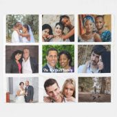 Personalized 9-Image Fleece Blanket フリースブランケット (正面(横))