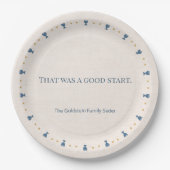 Personalized 9" Passover Seder Dinner Plate in Set ペーパープレート (正面)