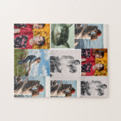 Personalized 9 Photo Collage ジグソーパズル (横)