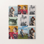 Personalized 9 Photo Collage ジグソーパズル (縦)