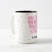 Personalized 9th Anniversary funny couple Mug ツートーンマグカップ (正面左)