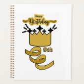  Personalized 9th Birthday King Crown Design プランナー手帳 (正面)