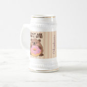 Personalized A fun play on words Castor & Dona ビールジョッキ (正面左)
