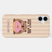 Personalized A fun play on words Castor & Dona iPhoneケース (裏面横)