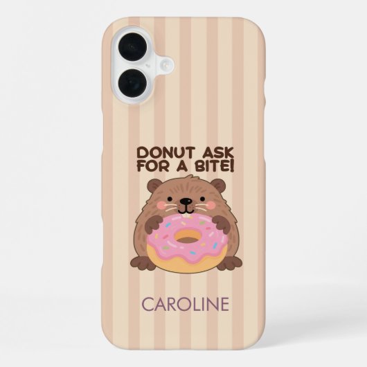 Personalized A fun play on words Castor & Dona iPhoneケース (裏面)