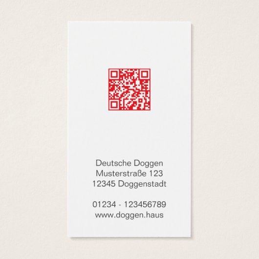 Personalized Abstract Great Dane (裏面)