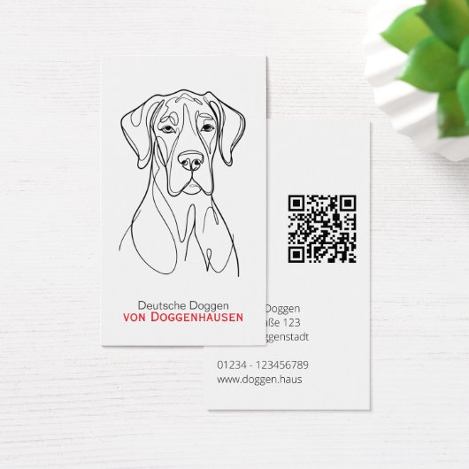 Personalized Abstract Great Dane (デスク)