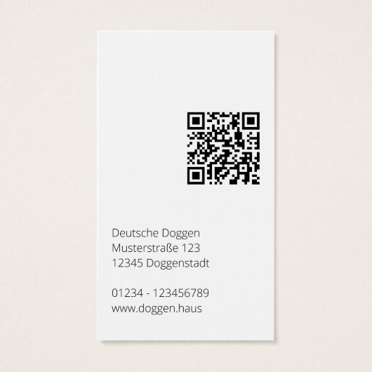 Personalized Abstract Great Dane (裏面)