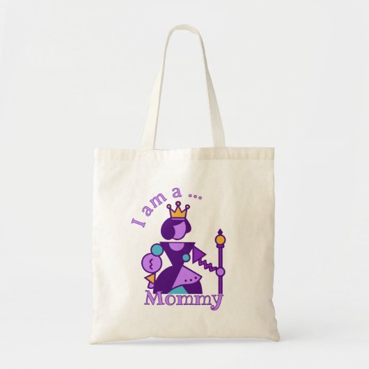 Personalized Abstract Mom Design Custom Name トートバッグ (正面)