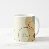 Personalized Abstract Mug コーヒーマグカップ (正面右)