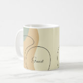 Personalized Abstract Mug コーヒーマグカップ (正面左)
