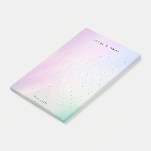 Personalized abstract pastel aesthetic dot Grid  ポストイット (アングル)