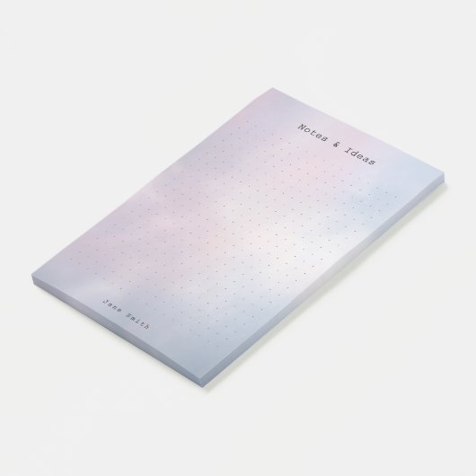 Personalized abstract pastel aesthetic dot Grid ポストイット (アングル)