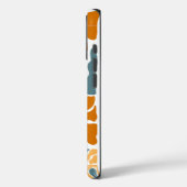 Personalized Abstract Retro Floral Monogram Case-Mate iPhoneケース (裏面 / 左)