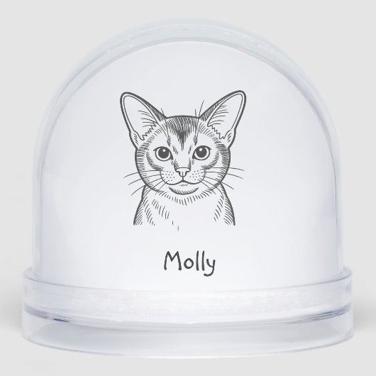 Personalized Abyssinian Cat Christmas (正面)