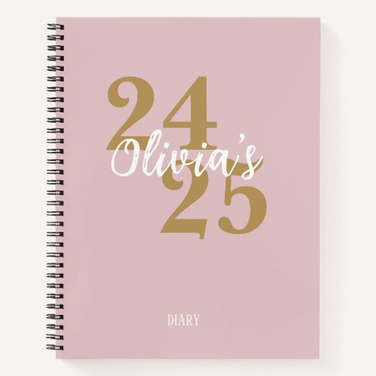 Personalized Academic Diary 2024-2025 ノートブック (正面)