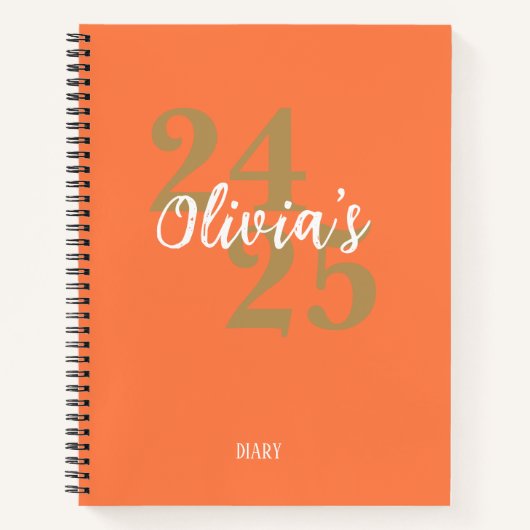 Personalized Academic Diary 2024-2025 ノートブック (正面)