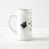 Personalized Accordion player beer stein mug ビールジョッキ (左)