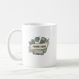 Personalized Accountant Finance Professional Coffe コーヒーマグカップ