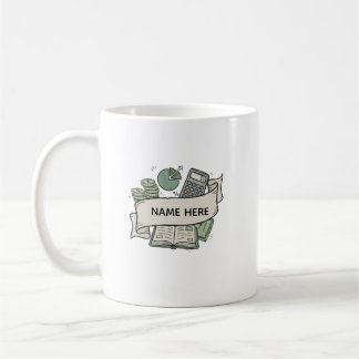 Personalized Accountant Finance Professional Coffe コーヒーマグカップ