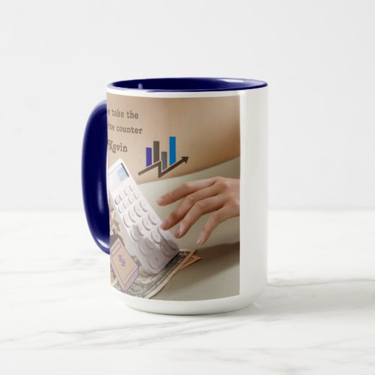 Personalized Accounting Mug マグカップ (正面左)