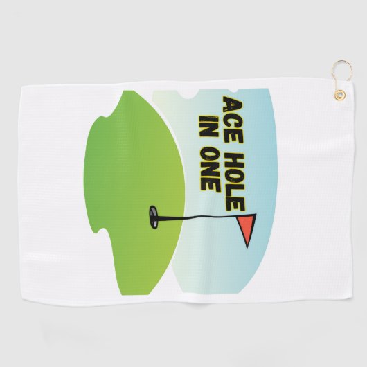  Personalized Ace Hole in One ゴルフタオル (横)