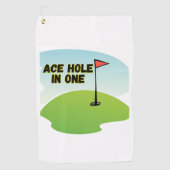  Personalized Ace Hole in One ゴルフタオル (正面)