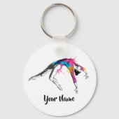 Personalized Acrobatic Art Gift - Keychain キーホルダー (裏面)