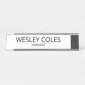 Personalized Acrylic Name Block, Optional Wooden B デスクネームプレート (正面)