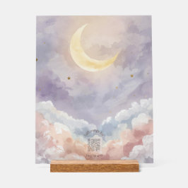 Personalized Acrylic Nursery Sign | Pastel Moon アクリルサイン