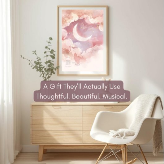 Personalized Acrylic Nursery Sign | Pastel Moon アクリルサイン