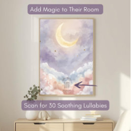 Personalized Acrylic Nursery Sign | Pastel Moon アクリルサイン