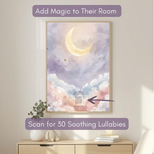 Personalized Acrylic Nursery Sign | Pastel Moon アクリルサイン